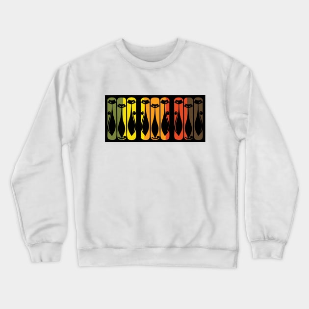 Midcentury Retro Cats Crewneck Sweatshirt by Way Back When 